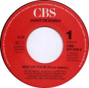 Debut De Soiree – Nuit De Folie 45lik Plak - Görsel 2