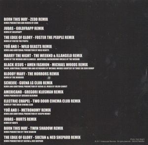 Lady Gaga – Born This Way The Remix CD - Görsel 3