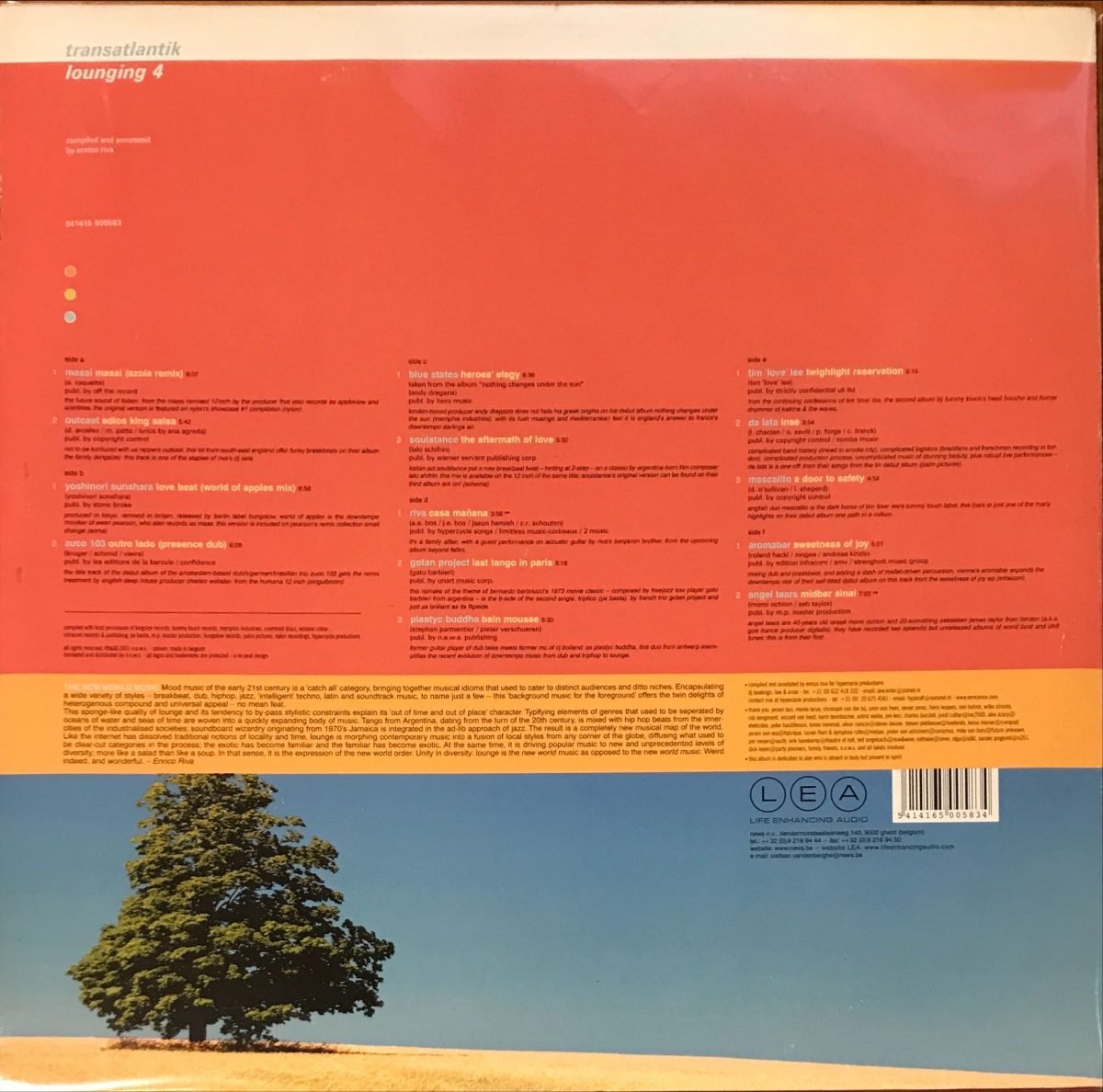 Transatlantik Lounging 4 (Broken Beats, Slo-Mo Grooves And Far Away Moods) 3xLP Plak (Downtempo) - Görsel 2
