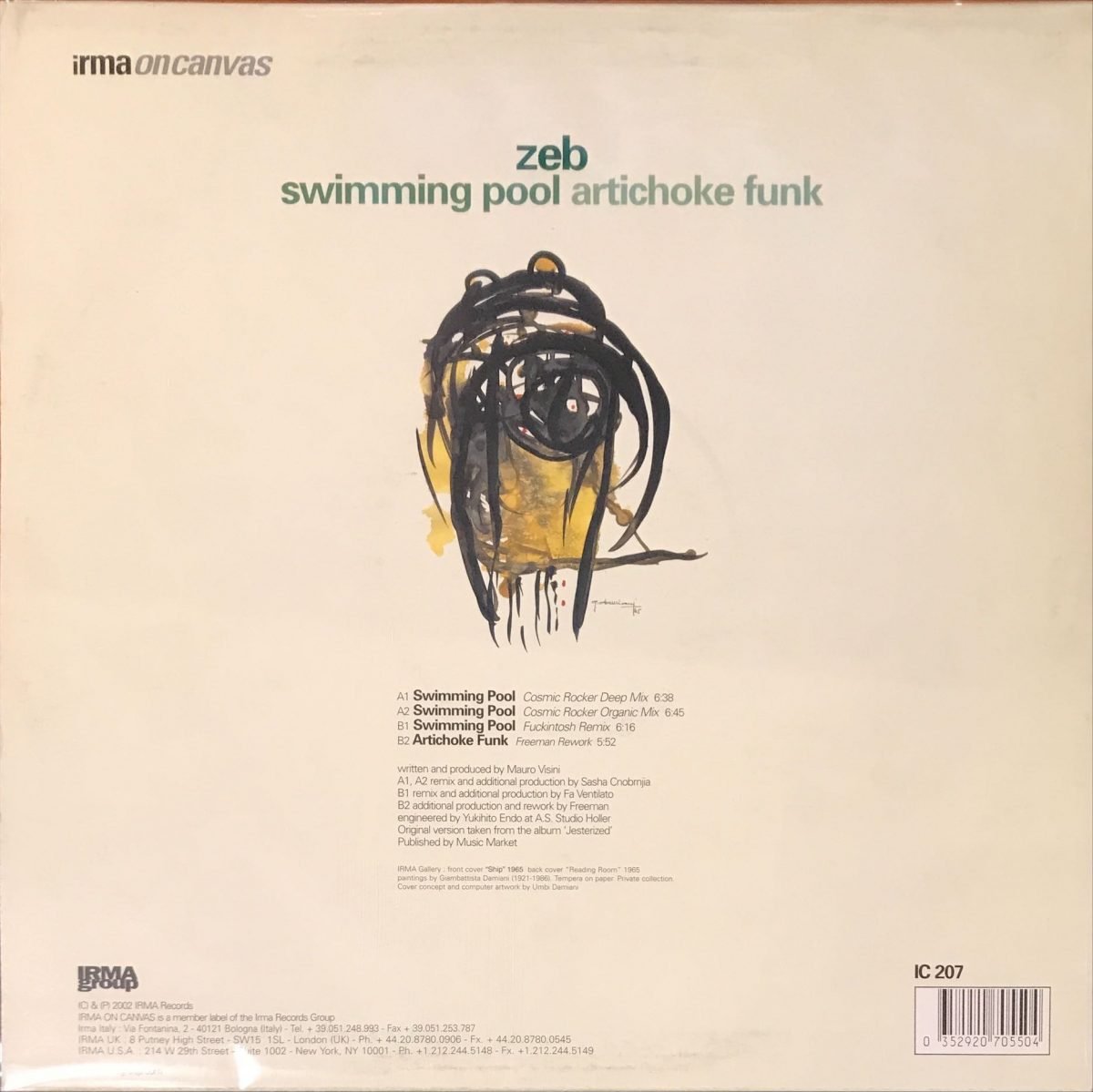 Zeb – Swimming Pool 12'' Maxi Single Plak (Deep House) - Görsel 2