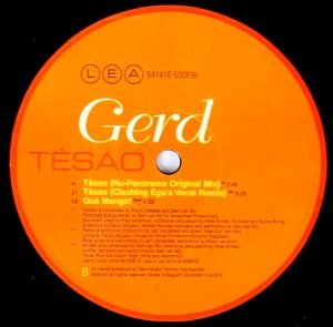Gerd – Tésao 12'' Maxi Single Plak (House) - Görsel 3