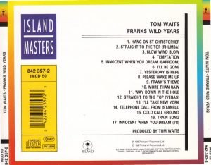 Tom Waits – Franks Wild Years CD - Görsel 2