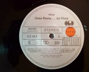 Alice – Cosa Resta....Un Fiore LP Plak - Görsel 3