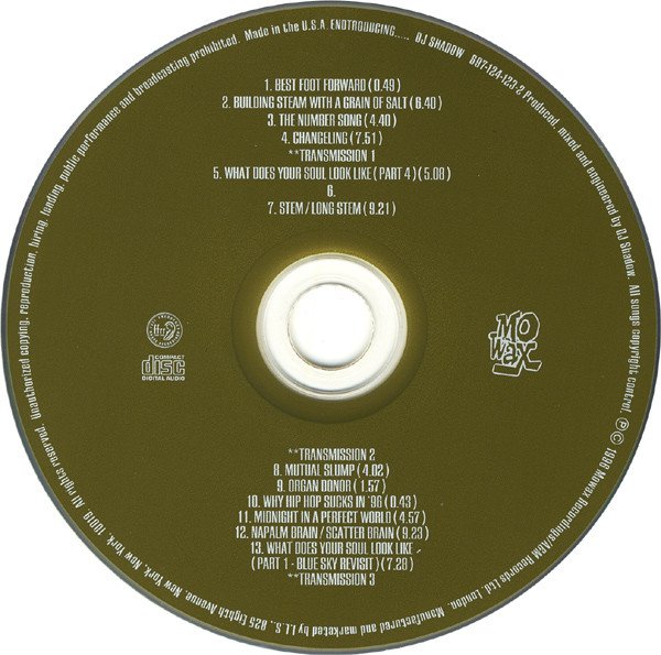 DJ Shadow – Endtroducing….CD – Deform Müzik