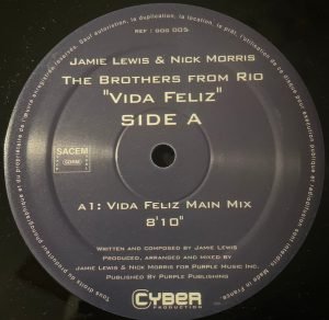 The Brothers From Rio – Vida Feliz 12'' Maxi Single Plak (House)