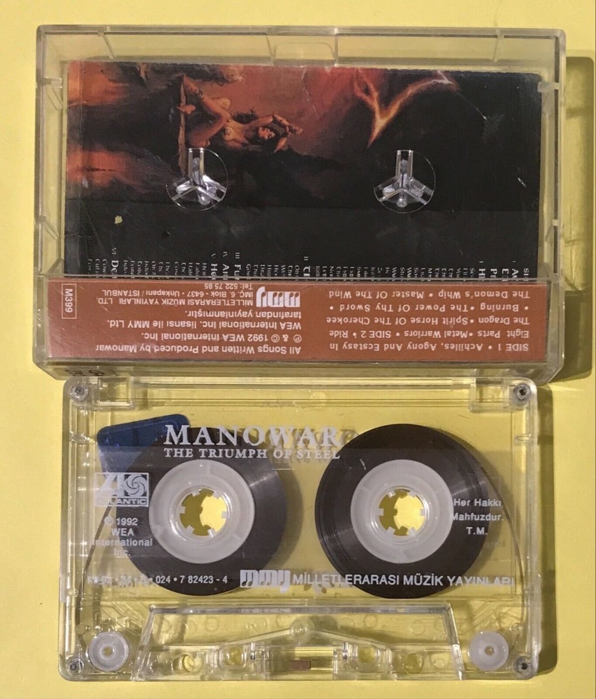 Manowar – The Triumph Of Steel Kaset Türk Baskı - Görsel 2