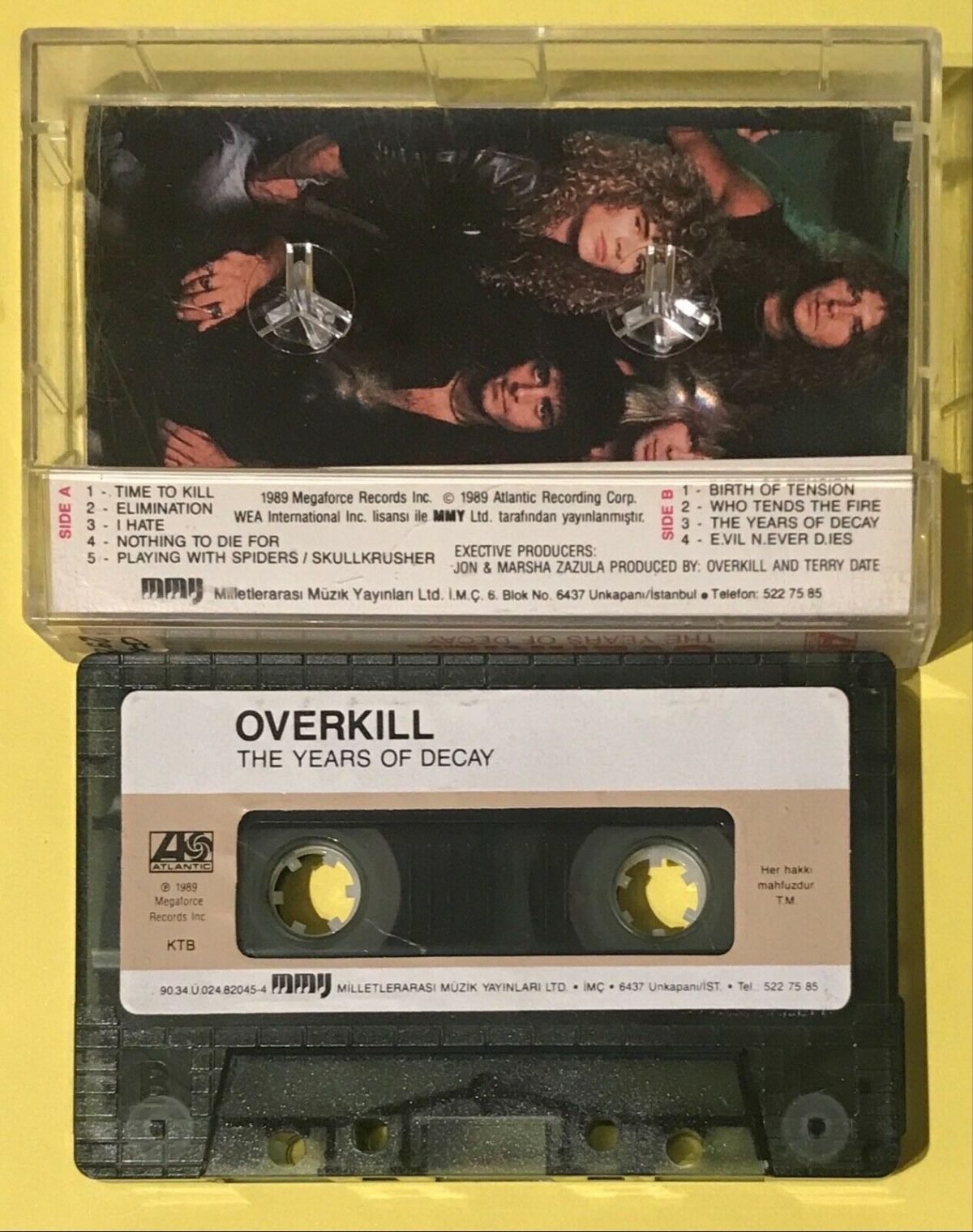 Overkill - The Years Of Decay Kaset - Görsel 2