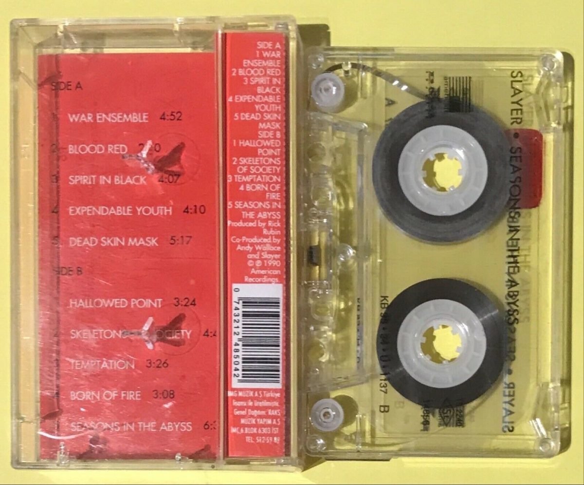 Slayer – Seasons In The Abyss Kaset Türk Baskı - Görsel 2