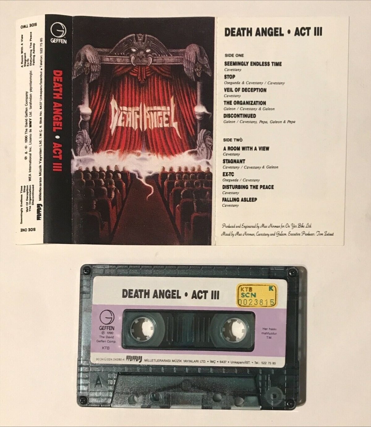 Death Angel – Act III Kaset Türk Baskı - Görsel 3