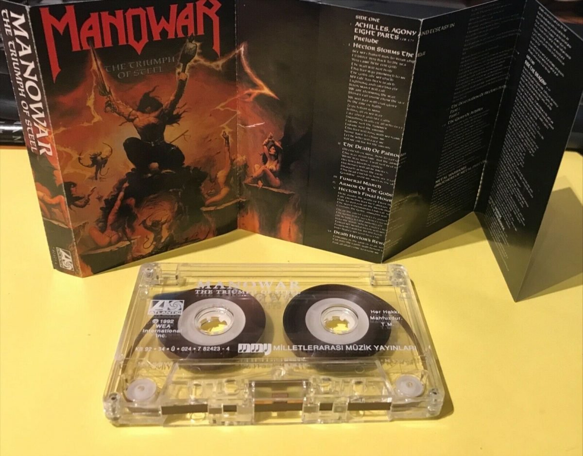 Manowar – The Triumph Of Steel Kaset Türk Baskı - Görsel 3