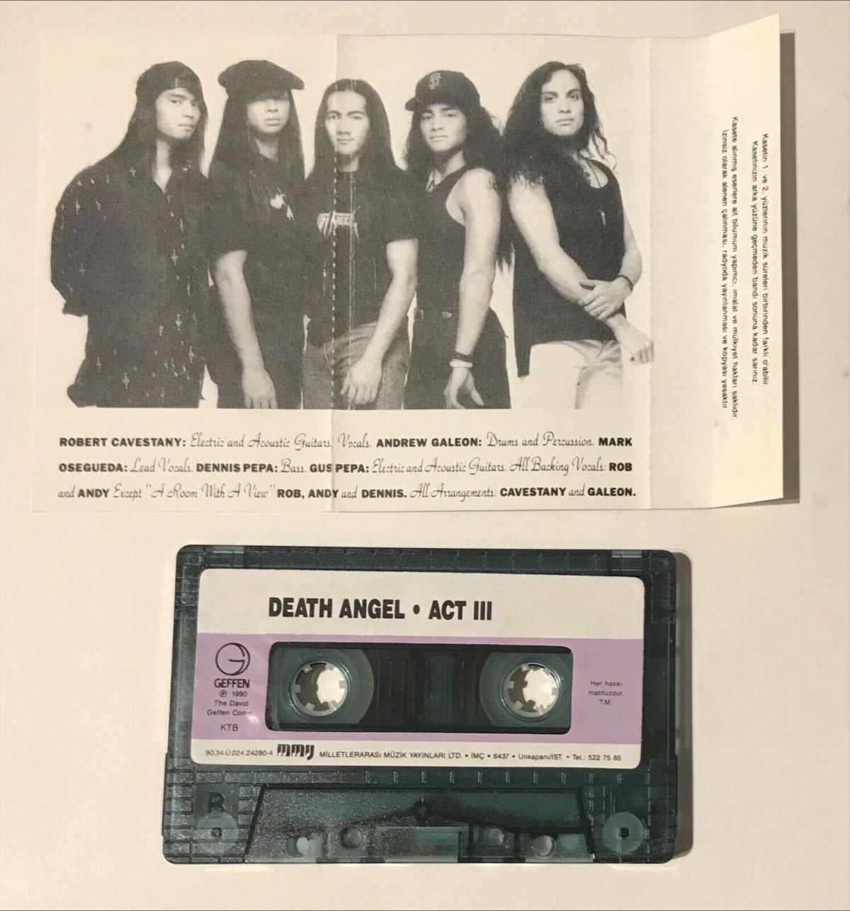 Death Angel – Act III Kaset Türk Baskı - Görsel 4