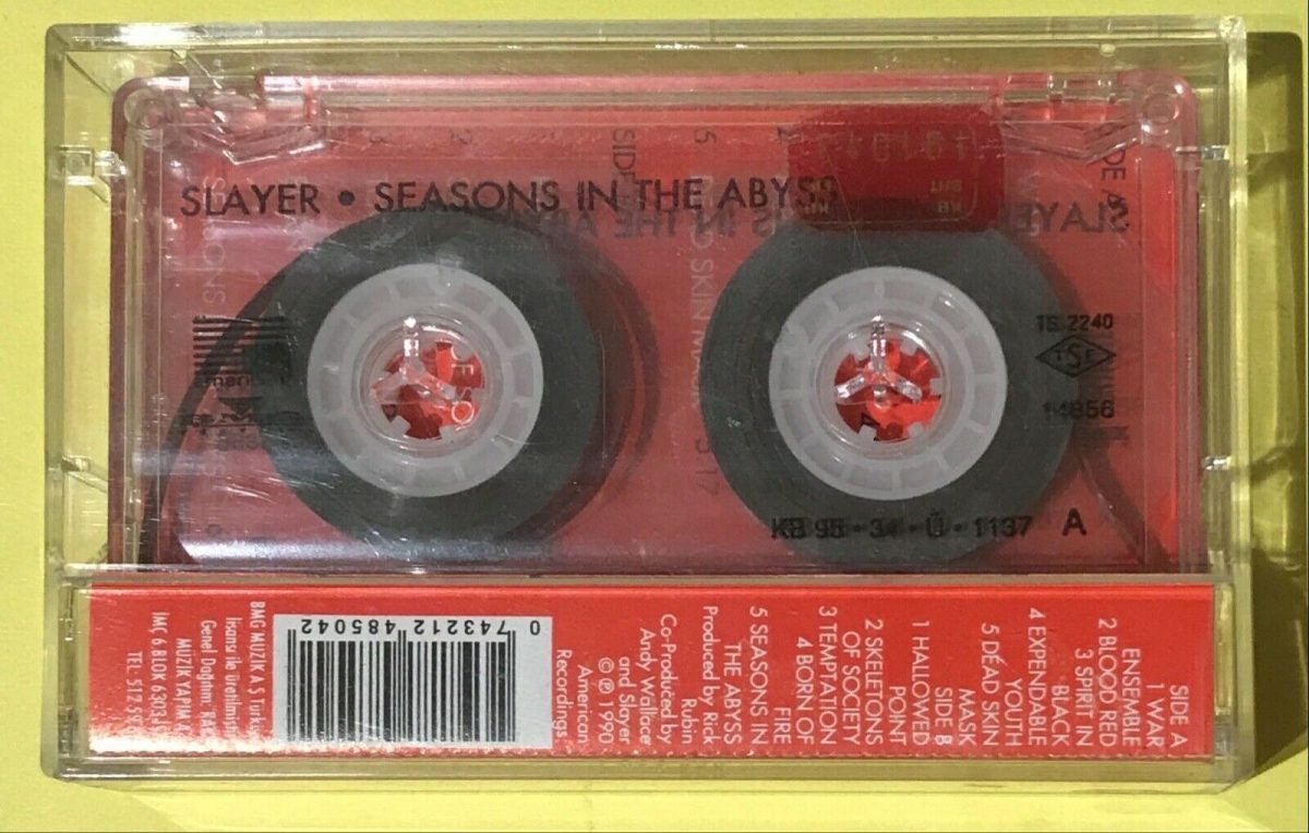 Slayer – Seasons In The Abyss Kaset Türk Baskı - Görsel 7