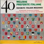 Luigi Manzoni, Community Orchestra Of Milan – 40 Melodie Preferite Italiane - Favorite Italian Melodies LP Plak