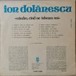 Ion Dolănescu – Mîndro, Cînd Ne Iubeam Noi LP Plak - Görsel 2