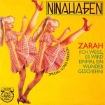 Nina Hagen – Zarah (Ich Weiss, Es Wird Einmal Ein Wunder Geschehn) (Special Long Version) 12'' Maxi Single Plak