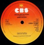 Nina Hagen – Zarah (Ich Weiss, Es Wird Einmal Ein Wunder Geschehn) (Special Long Version) 12'' Maxi Single Plak - Görsel 4