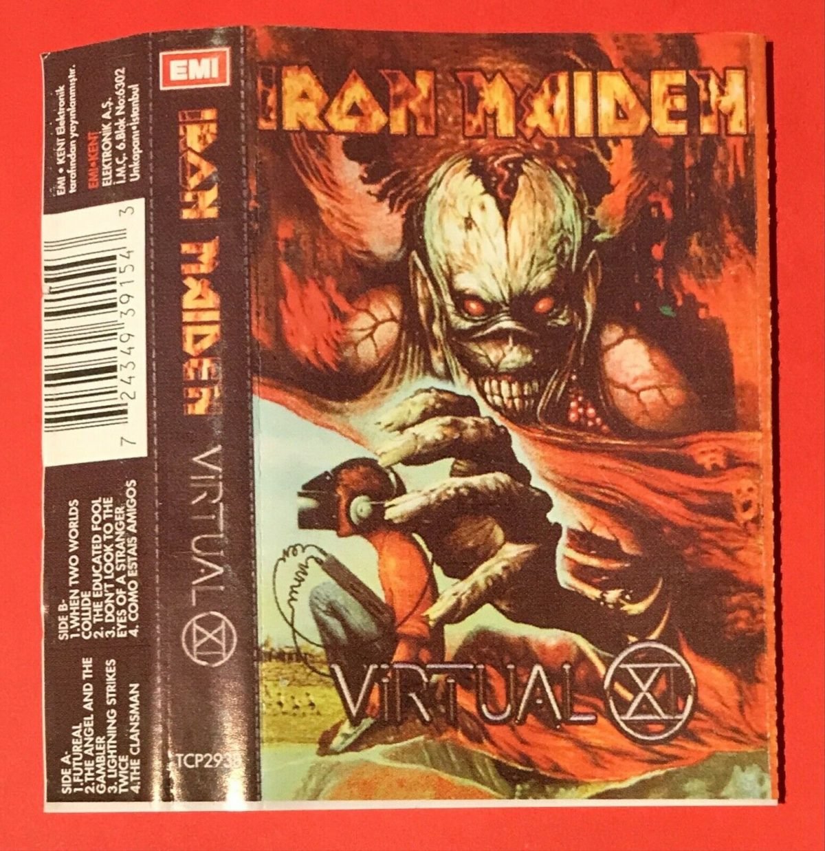 Iron Maiden – Virtual XI Kaset Türk Baskı - Görsel 3