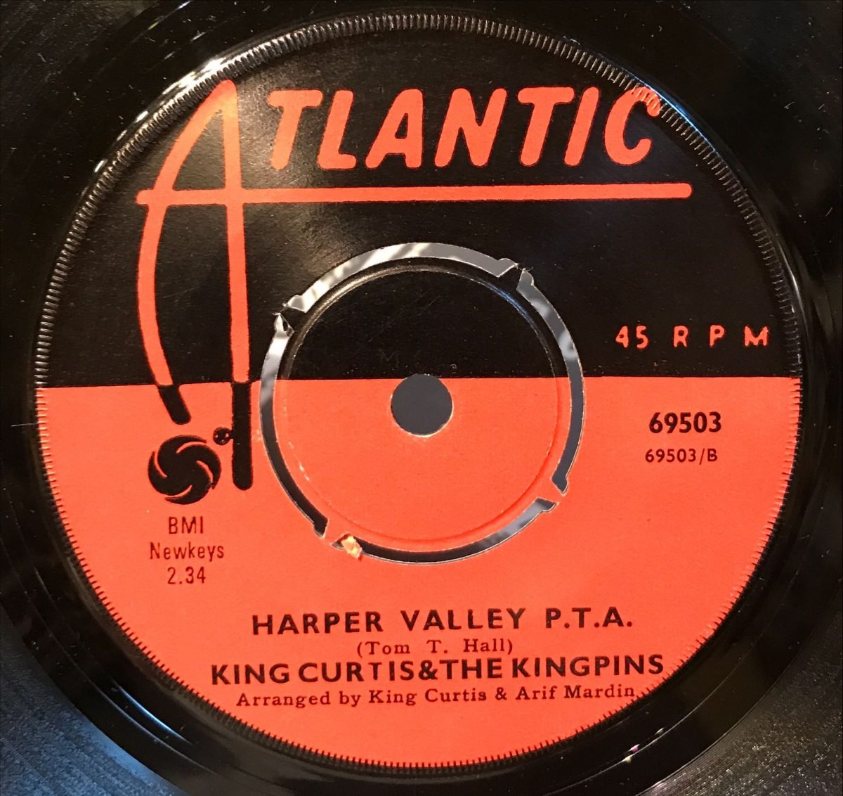 King Curtis & The Kingpins – Makin' Hey 45lik Plak (Yerli Baskı) - Görsel 2