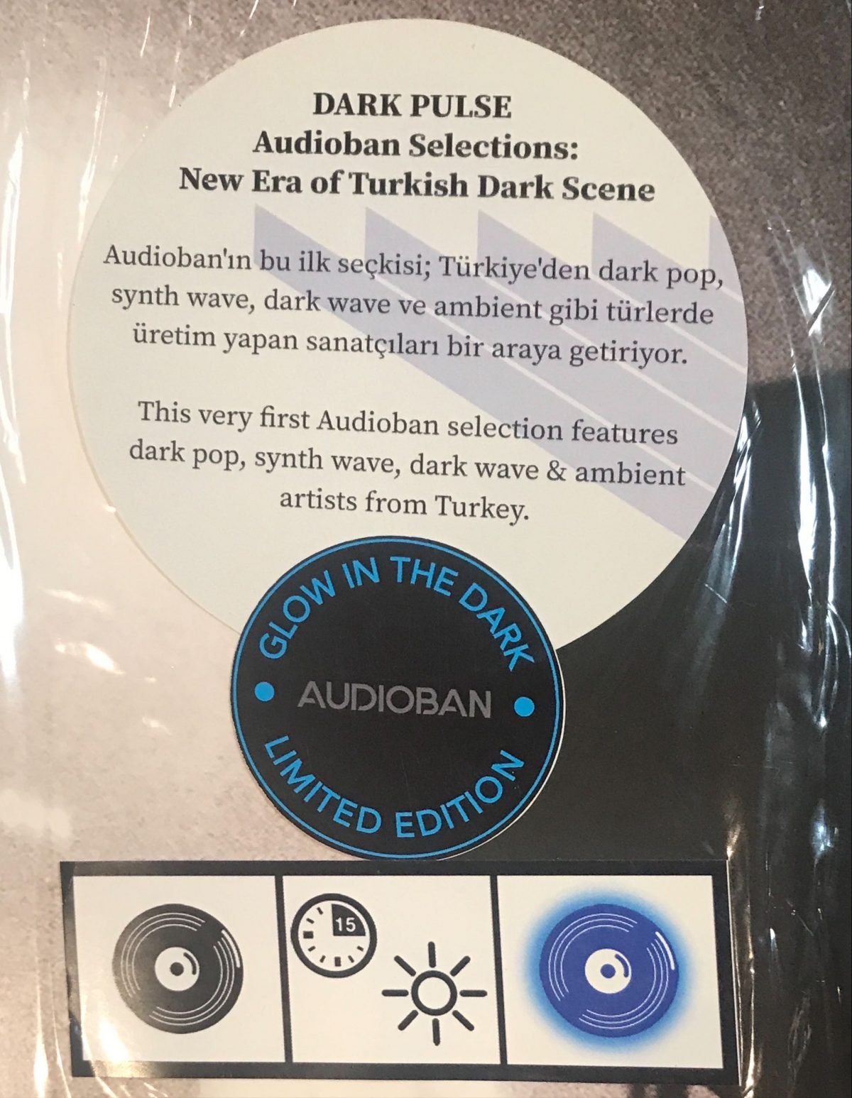 Dark Pulse - Audioban Selections: New Era Of Turkish Dark Scene LP Plak (Glow In The Dark Vinyl) - Görsel 3