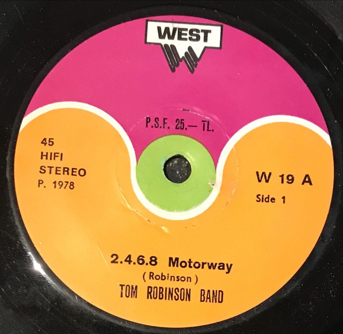 Tom Robinson Band – 2-4-6-8 Motorway 45lik Plak (Yerli Baskı) - Görsel 2