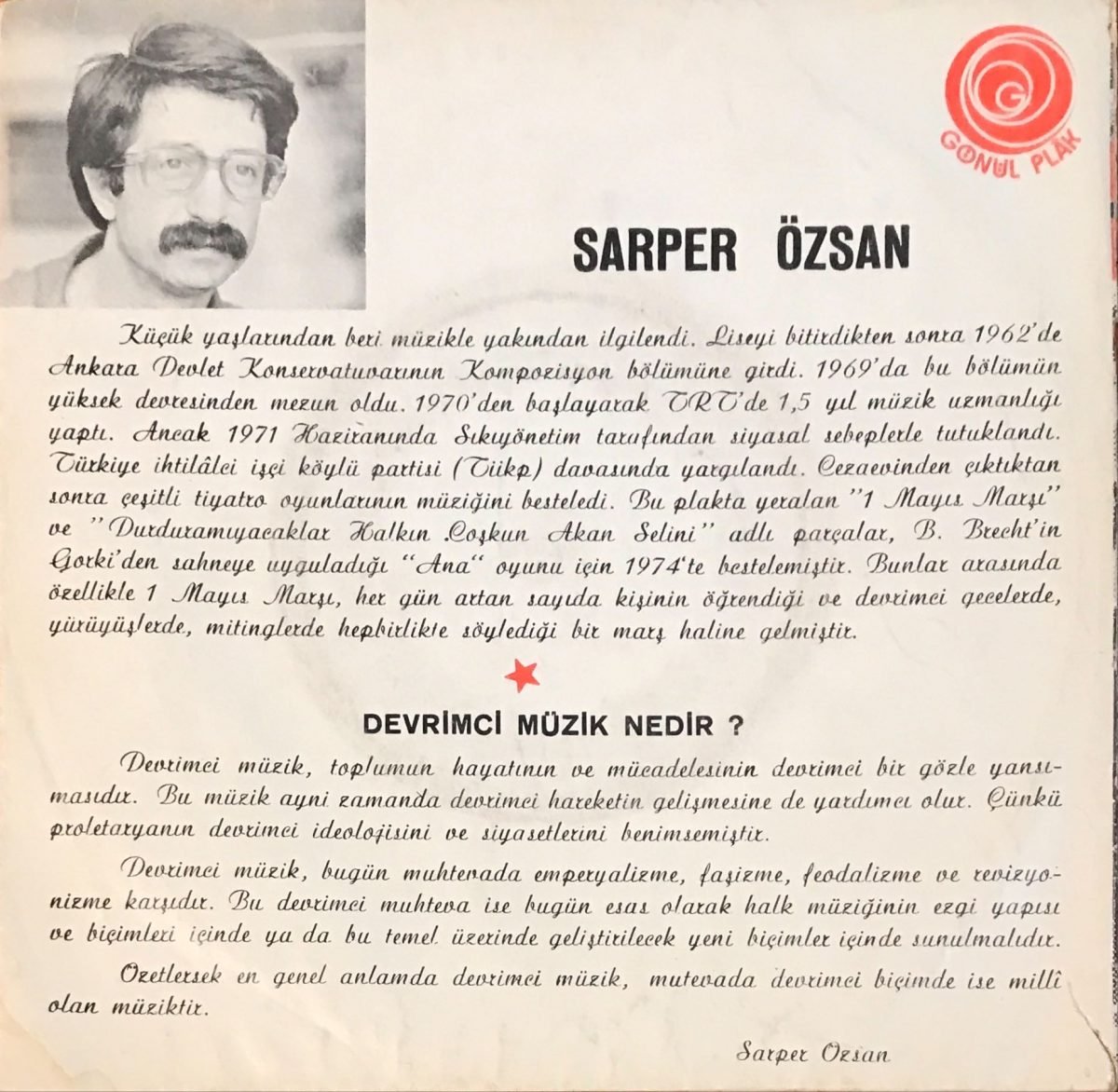 Cem Karaca – 1 Mayıs 45lik Plak - Görsel 2