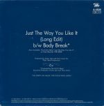 S.O.S. Band – Just The Way You Like It (Long Edit) 45lik Plak - Görsel 2