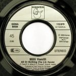 Milli Vanilli – All Or Nothing (The U.S. Remix) 45lik Plak - Görsel 2