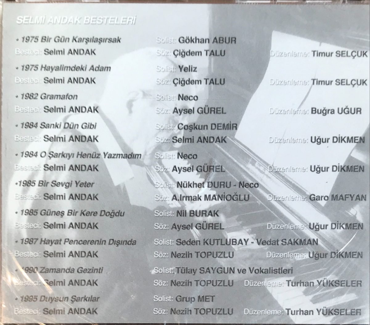 Selmi Andak Besteleri CD SIFIR - Görsel 2