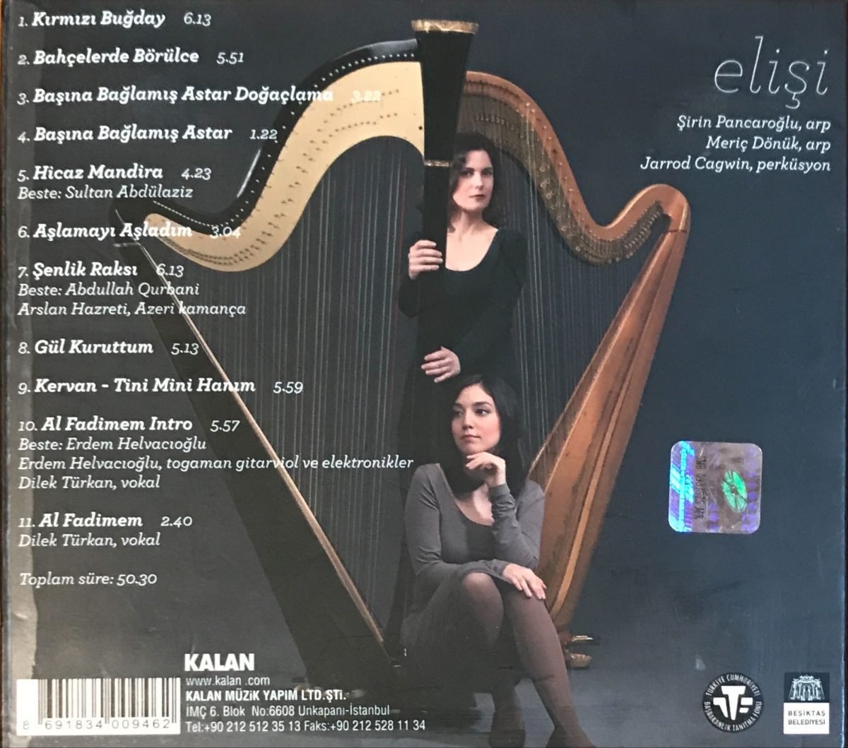 Sirin Pancaroglu & Meriç Dönük & Jarrod Cagwin ‎– Elişi CD - Görsel 2