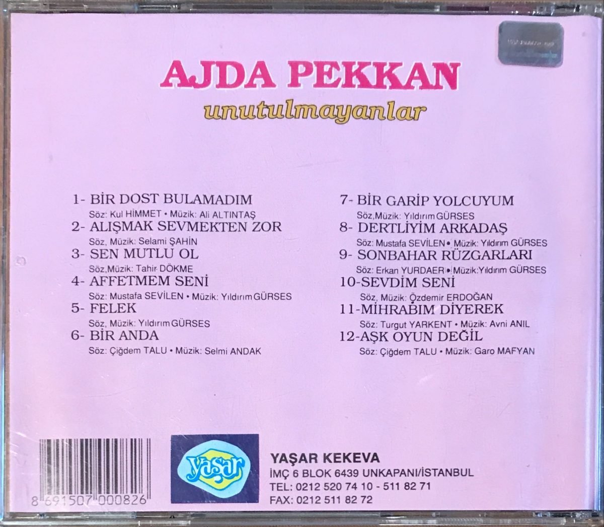 Ajda Pekkan – Unutulmayanlar CD - Görsel 3