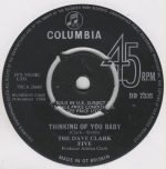 The Dave Clark Five – Thinking Of You Baby 45lik Plak