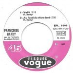 Françoise Hardy – Voilà 45lik Plak - Görsel 2