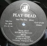 Play Dead – Into The Fire ~ Live ~ LP Plak - Görsel 3