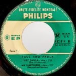 Paul And Paula – Hey Paula 45lik Plak EP - Görsel 2