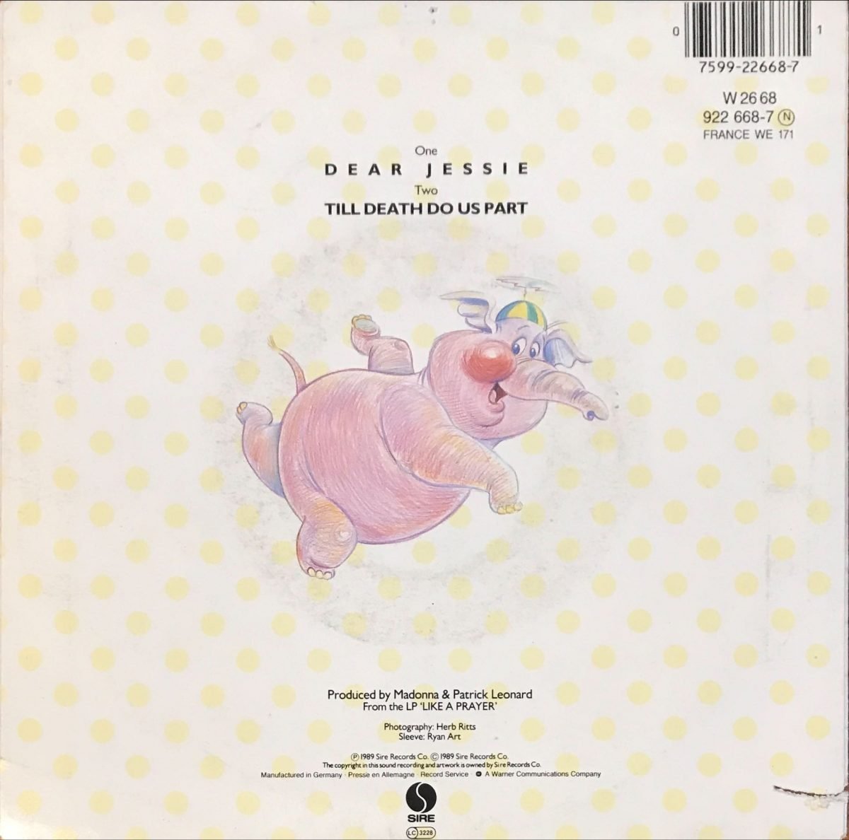 Madonna – Dear Jessie 45lik Plak - Görsel 3