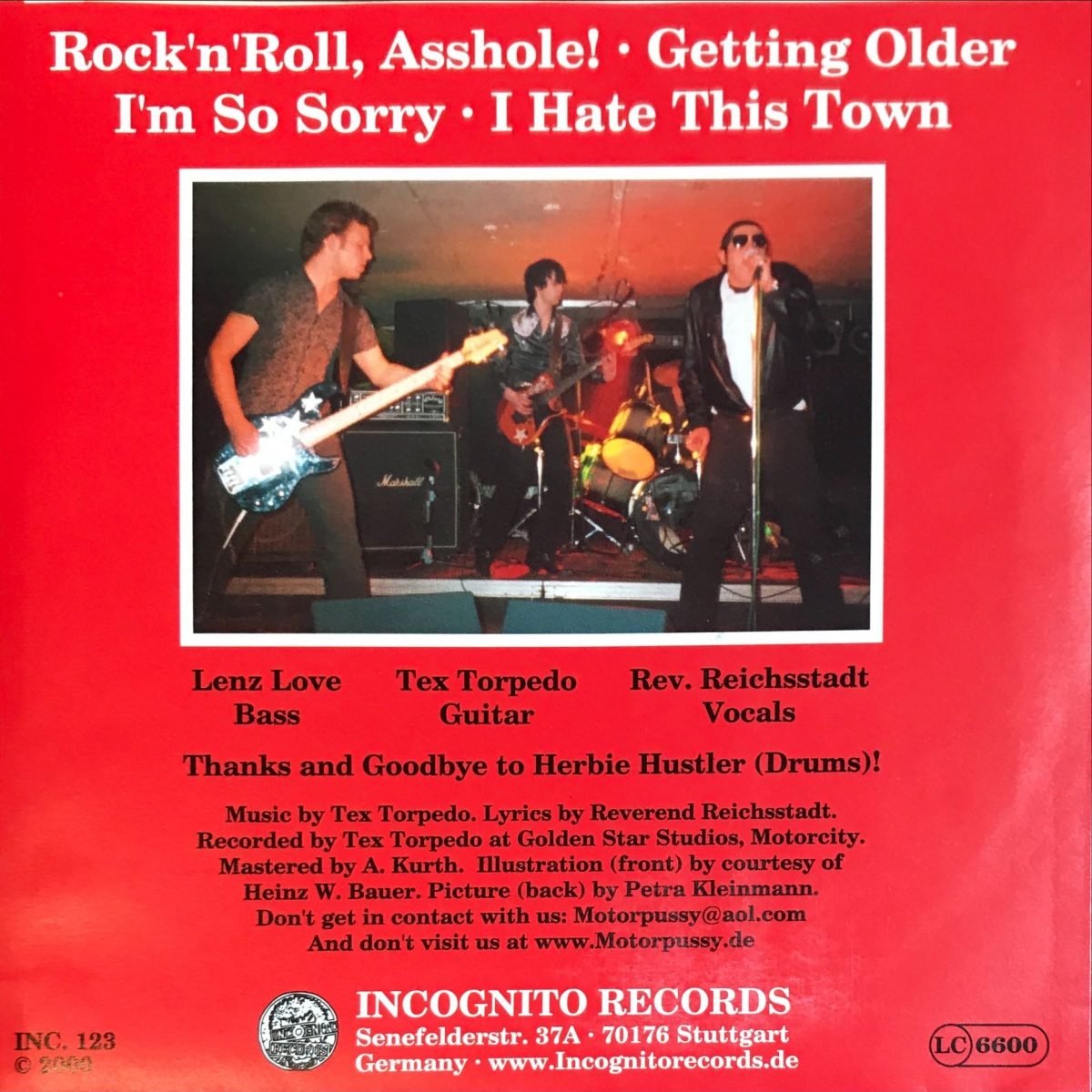 Motörpussy – Rock'n'Roll, Asshole 45lik Plak (PUNK) - Görsel 2