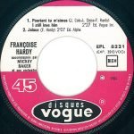 Françoise Hardy – Pourtant Tu M'aimes 45lik Plak EP - Görsel 2