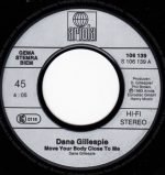 Dana Gillespie – Move Your Body Close To Me 45lik Plak - Görsel 2