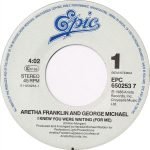 Aretha Franklin & George Michael – I Knew You Were Waiting (For Me) 45lik Plak - Görsel 2