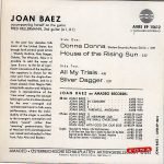 Joan Baez – House Of The Rising Sun 45lik Plak EP - Görsel 3
