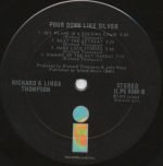 Richard & Linda Thompson – Pour Down Like Silver LP Plak - Görsel 4