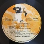 Charles Aznavour – La Chanson Francaise LP Plak - Görsel 2