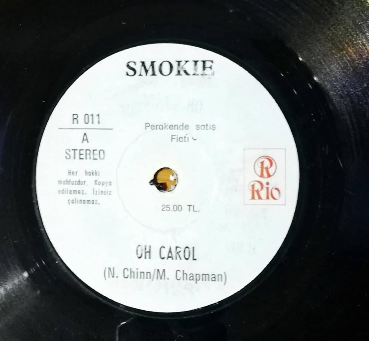 Smokie ‎– Oh Carol 45lik Plak - Görsel 2