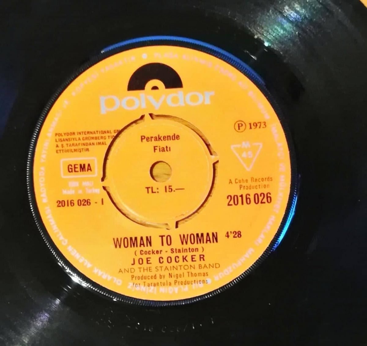 Joe Cocker ‎– Woman To Woman 45lik Plak - Görsel 2