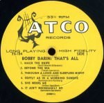 Bobby Darin – That's All LP Plak - Görsel 3
