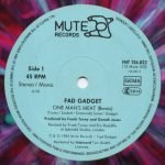 Fad Gadget – One Man's Meat (Remix) 12'' Maxi Single Renkli Plak - Görsel 3