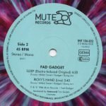 Fad Gadget – One Man's Meat (Remix) 12'' Maxi Single Renkli Plak - Görsel 4
