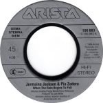 Jermaine Jackson / Pia Zadora – When The Rain Begins To Fall 45lik Plak - Görsel 3