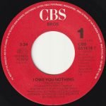 Bros – I Owe You Nothing 45lik Plak - Görsel 3
