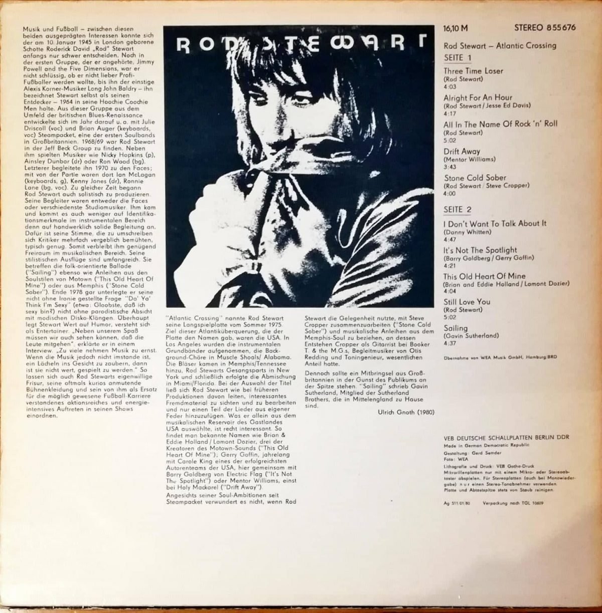 Rod Stewart – Atlantic Crossing LP Plak - Görsel 2